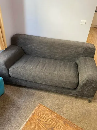 A sofa after cleaning